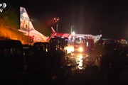 Incidente aereo in India, le immagini dei soccorsi