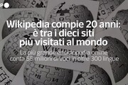 Wikipedia compie 20 anni: e' tra i dieci siti piu' visitati al mondo