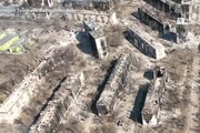 Ucraina, case incendiate e macerie: come e' Mariupol vista dall'alto
