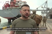 Zelensky sul Mar Nero: 'Pronti a esportare, prima nave con carico di grano'