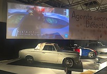 La mostra parigina sulle auto protagoniste nel cinema si apre con la sezione Agenti segreti e detective: in primo piano la Peugeot del Tenente Colombo (ANSA)