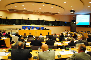 Parlamento Europeo, lavori in commissione a Bruxelles (ANSA)