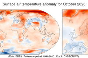 Clima: ottobre 2020 il terzo più caldo della storia (ANSA)