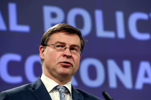 Il vicepresidente della Commissione europea Valdis Dombrovskis (ANSA)