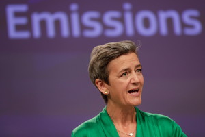 La vicepresidente della Commissione europea Margrethe Vestager (ANSA)