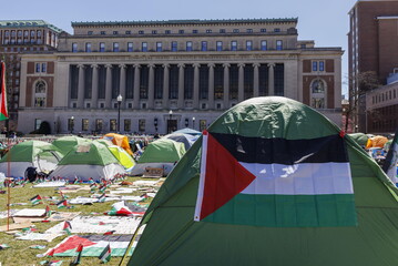Protesta con tende alla Columbia University