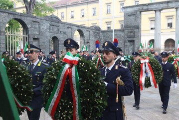 Celebrazione del 25 aprile in largo Caduti milanesi per la Patria a Milano