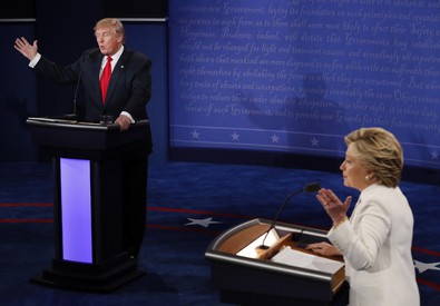 L'ultimo dibattito Clinton-Trump (ANSA)