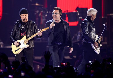 The Edge, Bono, Adam Clayton (ANSA)
