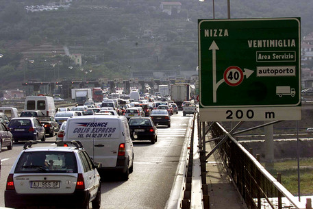 Il confine Francia-Italia a Ventimiglia © ANSA 