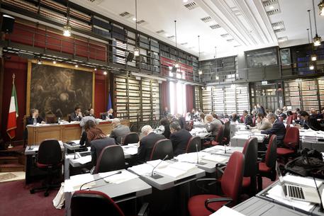 Aula della Commissione Bilancio della Camera. ANSA/GIUSEPPE LAMI © ANSA