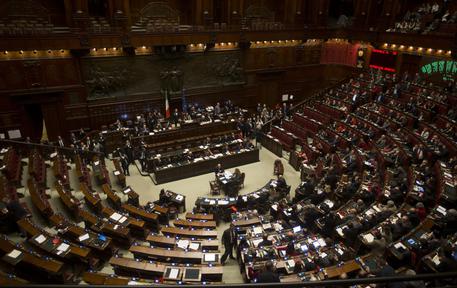 La Camera durante il voto sul Jobs Act, Roma, 25 novembre 2014 © ANSA