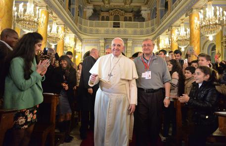 Pope Francis meets refugees © ANSA