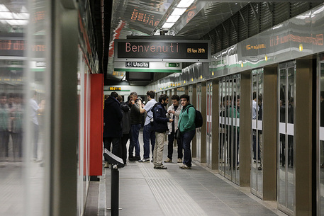 Inaugurazione della metro C a Roma - Foto: Riccardo Antimiani © Ansa