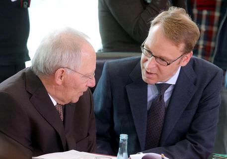 Wolfgang Schauble con Jens Weidmann © EPA