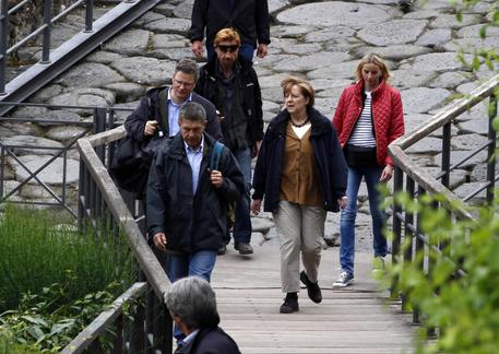 Merkel in visita agli Scavi archeologici di Oplonti © ANSA