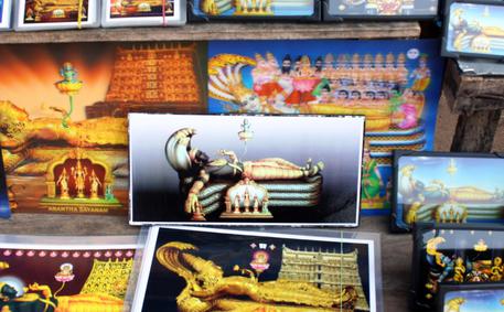 Gli oggetti all''interno del tempio di Kerala © ANSA