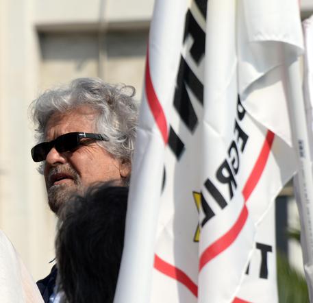 Lucchini: Grillo, qui celebriamo morte sindacati © ANSA