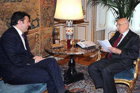 Renzi a colloquio con Napolitano © ANSA