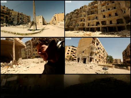 Aleppo sotto le bombe (dal sito BBC) © ANSA