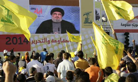 Manifestazione di Hezbollah in libano © EPA