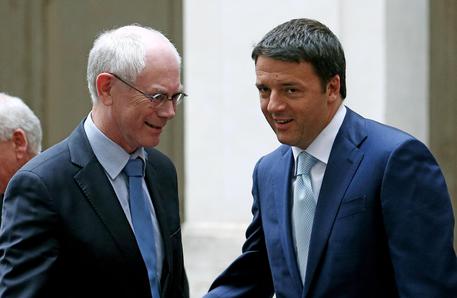 Matteo Renzi e Herman Van Rompuy © ANSA