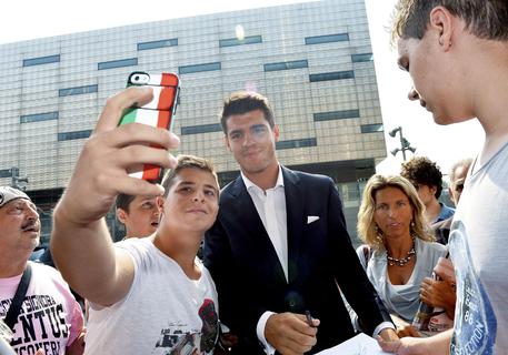 L'arrivo di Alvaro Morata a Torino il 19 luglio © ANSA