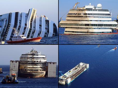 Costa Concordia Wreck En Route To Genoa English Ansa It