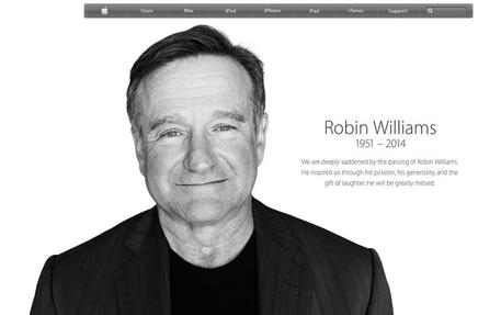 Robin Williams: Apple gli dedica pagina © ANSA