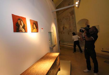 Alcune opere simili a quelle rubate nella Pinacoteca del Castello Sforzesco © ANSA