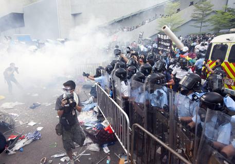 La protesta degli studenti ad Hong Kong © EPA