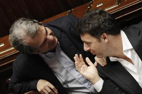 Renato Brunetta e Matteo Renzi © ANSA 