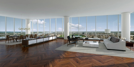 Nuovo record, 100 milioni di dollari per un appartamento a New York. Foto dal sito one57.com © ANSA