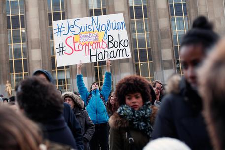 Stop Boko Haram: manifestazione a Parigi, 18 gennaio 2015 © AP