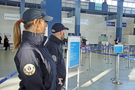Terrorismo: sicurezza al Terminal 5 all'aeroporto Fiumicino © ANSA