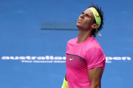 Il disappunto di Rafael Nadal al termine del match perso con Tomas Berdych © EPA