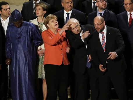 Angela Merkel e Martin Schultz © AP