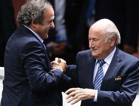 Platini e Blatter © EPA