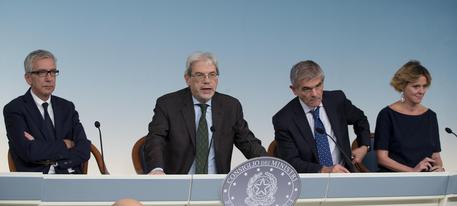 Conferenza al termine dell'incontro Governo-Regioni a Palazzo Chigi © ANSA
