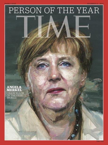 Angela Merkel persona dell'anno su Time del 2015 © ANSA
