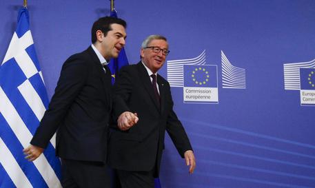Jean Claude Juncker e Alexis Tsipras © EPA