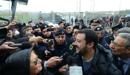 Matteo Salvini al Cara di Mineo © ANSA