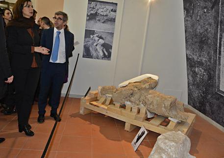 Boldrini inaugura nuova ala museo Giganti Mont'e Prama a Cabras © ANSA