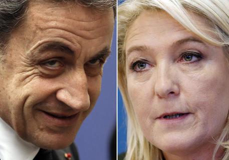 Nicolas Sarkozy e Marine Le Pen © ANSA
