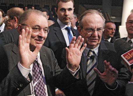 Il presidente di Confindustria e il ministro dell'Economia © ANSA 