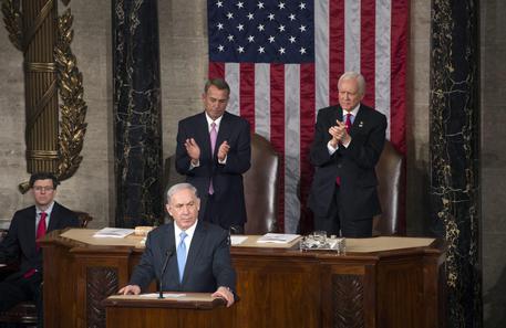 Netanyahu parla al Congresso Usa © EPA