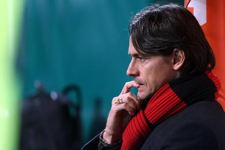 Inzaghi durante Milan-Verona © ANSA