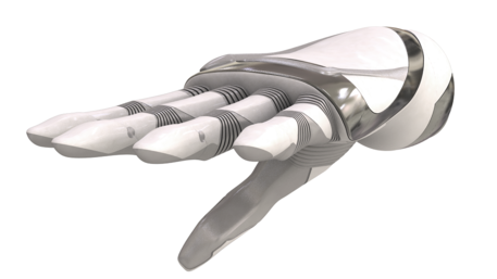 Il prototipo della mano robotica di design messo a punto nella Scuola Superiore Sant'Anna di Pisa (fonte: Scuola Superiore Sant'Anna) © Ansa