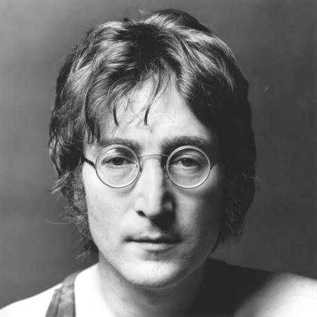 John Lennon portrait.  Photo by Iain Macmillan.   © Yoko Ono    - Associated album PLASTIC ONO BAND © Ansa