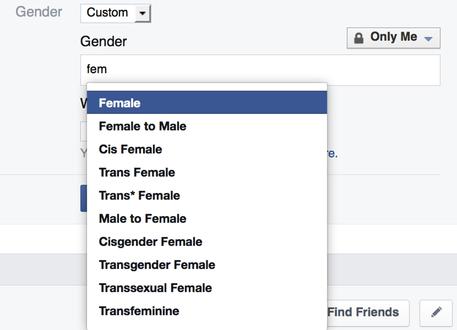 Facebook, si può esprimere la propria identità di genere © ANSA